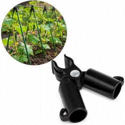 X alakú karócsatlakozó 11 mm-es kerti karókhoz – erős rögzítés, 10 darabos készlet