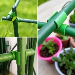 T alakú karócsatlakozó kerti karókhoz – 11 mm átmérő, 10 darabos készlet