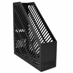 A4 Dokumentumtarto Allvany, Fekete, 80 × 250 × 300 mm, Fuggoleges Irattarto Mappakhoz, Dokumentumokhoz es Magazinokhoz