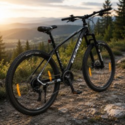 Genio MTB kerékpár, 27,5 hüvelykes, 27 LTWOO sebesség, hidraulikus fékek, alumínium váz, fekete
