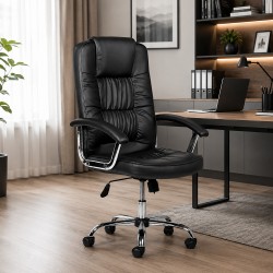 Procart Ergonomikus vezetői forgószék, állítható magasság 108-118 cm, maximum 150 kg, fekete színű