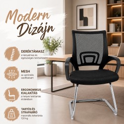 Procart Irodai szék, modern design, deréktámasz, maximális súly 120 kg, magasság 92 cm