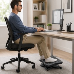 ProCart® Ergonomikus Lábtámasz, csúszásmentes, állítható magasságú, kényelmes irodai testtartás
