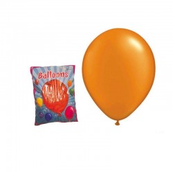 Baloane petrecere, diametru 30 cm, portocaliu, Funny Fashion