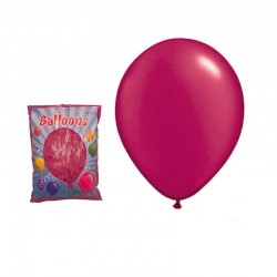 Set 100 baloane pentru petreceri copii, forma ovala, fucsia, Funny Fashion