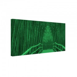 Foszforeszkáló vászonkép Bambusz sikátor