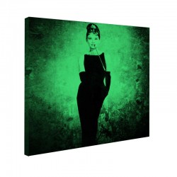 Foszforeszkáló vászonkép Audrey Hepburn Színésznő