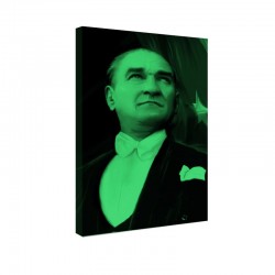 Foszforeszkáló vászonkép Ataturk