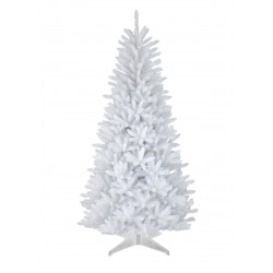 Brad de Craciun Artificial Alb, caliatate Premium, 180 cm, suport cadou