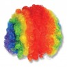 Peruca de clovn, par multicolor, diametru 16 cm