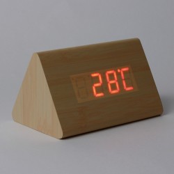 Ceas quartz de birou, format 12/24 ore, senzor sunet, calendar, temperatura