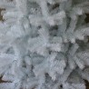 Brad artificial White Pin, decor Craciun, inaltime 150 cm, crengute albe, suport