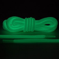 Sireturi fosforescente care lumineaza verde, lungime 100 cm, textil