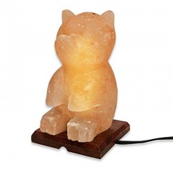 Lampa electrica din sare, model Urs, alimentare retea