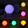 Lampa Glob Pamantesc 3D, LED 16 culori, 120 lm, USB, 5 moduri, telecomanda
