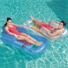 Saltea gonflabila pentru piscina, maxim 90 kg, 150x77x50 cm, suport pahar