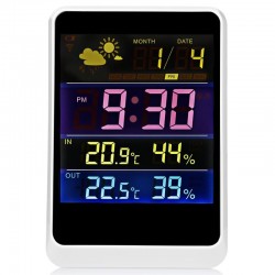 Statie meteo cu emitator, LCD color, USB, alarma, calendar, raza actiune 30 m