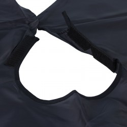 Pelerina impermeabila pentru coafor/frizerie, 140x125 cm, negru