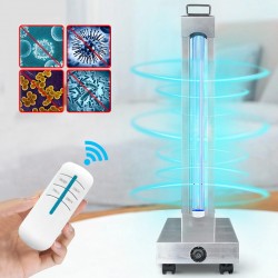 ProCart® Hordozható UVC baktériumölő lámpa, ózonnal, 150W,rozsdamentes acél, távirányító és időzítővel, 120 nm, germicid hatás