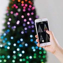 Twinkly Intelligens karácsonyi fényfüzér, 100 RGB LED, okostelefon-vezérlés Wi-Fi / Bluetooth kapcsolaton keresztül, 8 m, IP44