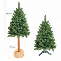 220 cm-es Diamond Pin műfenyő – különleges dizájn, természetes fa törzzsel