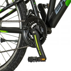 Explorer MTB kerékpár, 26 hüvelykes, 21 sebességes váltó, tárcsafékek, teljes felfüggesztés, zöld