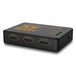 MT Malatec Switch 3x1, HDMI 4K Ultra HD, 3D, távirányító, 2 üzemmód, 3.4Gpbs