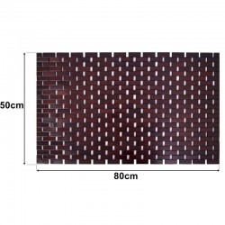 ProCart® Fürdőszoba szőnyeg, bambuszból, mérete 80x50cm, csúszásgátló elemek