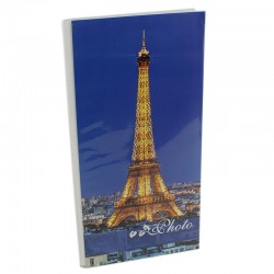 ProCart® Párizsi fotóalbum, 96 10x15 kép, 32 oldal, könyv típusú csatlakozás, slip-in zsebek