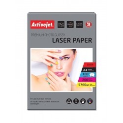 Hartie foto A4 Premium 200 Grame Glossy Activejet, Laser