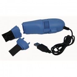 Mini Aspirator USB pentru tastatura, Albastru