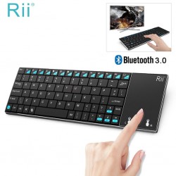 Tastatura Smart TV Rii i12+ multimedia Bluetooth cu touchpad 7 inch