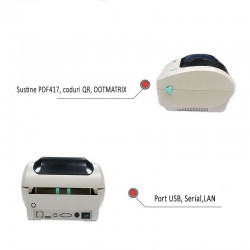 Imprimanta termica etichete, format 108 mm,203 DPI, USB