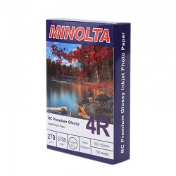 Hartie foto Minolta, 10x15, 270g, RC Premium Glossy, 100 coli