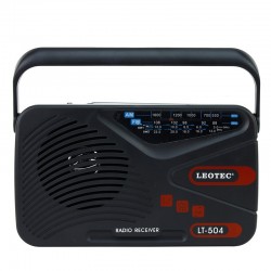 Radio portabil clasic, 4 benzi AM/FM/SW1-2, LEOTEC