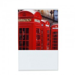 Rama foto Telephone Booth, 10x15 cm, de birou, plexiglas transparent
