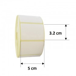 Rola etichete autoadezive termice, 50x32 mm, 1170 etichete/rola