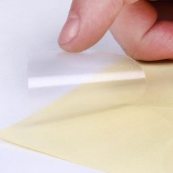 Etichete rotunde transparente autoadezive, diametru 30 mm, pentru sigilare, 1000 etichete/rola