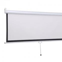 Ecran pentru proiectie 100 inch, format 16:9, portabil, sistem prindere, alb mat