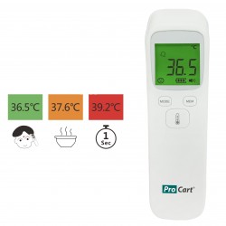 Termometru non-contact cu Infrarosu, pentru corp si suprafete, afisaj LCD, functie memorare, oprire automata